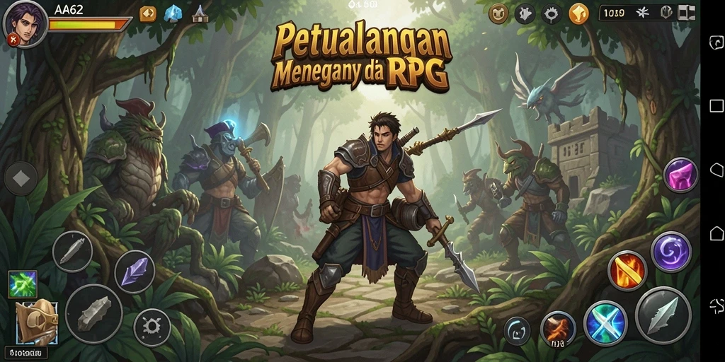 Gameplay menegangkan di dunia RPG yang luas dan indah.