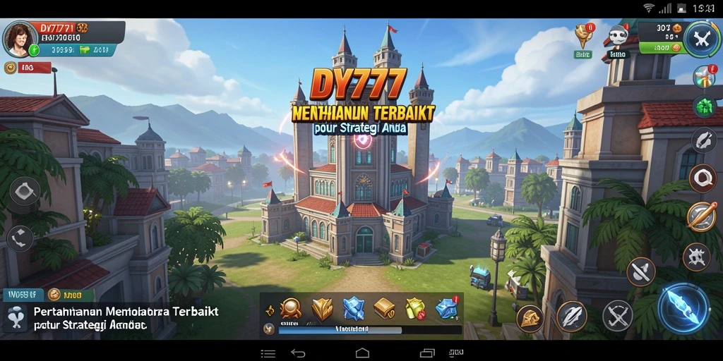 Tampilan dinamis gameplay Tower Defense yang menegangkan dan strategis.
