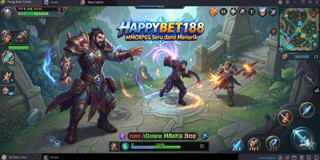Screenshot gameplay <strong>HAPPYBET188</strong> yang menunjukkan aksi seru dalam permainan MMORPG.