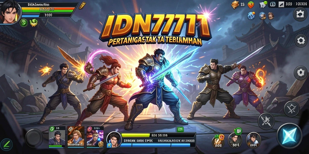 Tampilan aksi mendebarkan dari gameplay Fighting di IDN777.