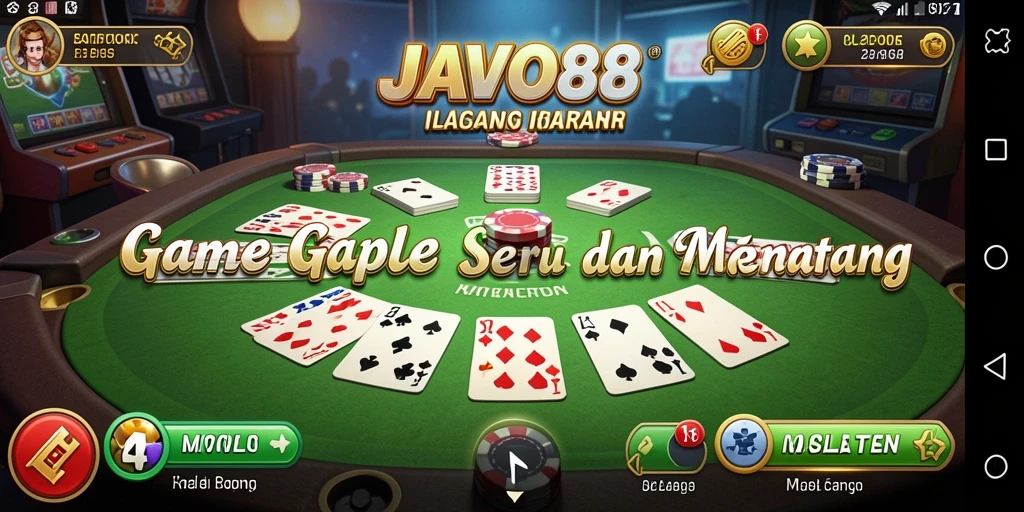 Tampilan gameplay Gaple yang seru dan interaktif.
