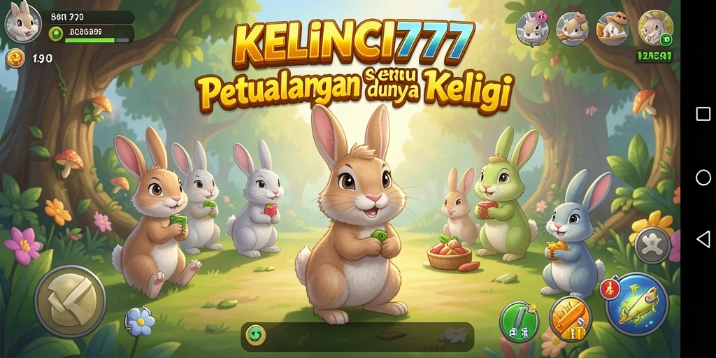 Tampilan berikut menunjukkan aksi seru dalam permainan KELINCI777.