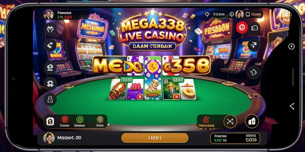 Gameplay Live Casino MEGA338 yang seru dan interaktif.