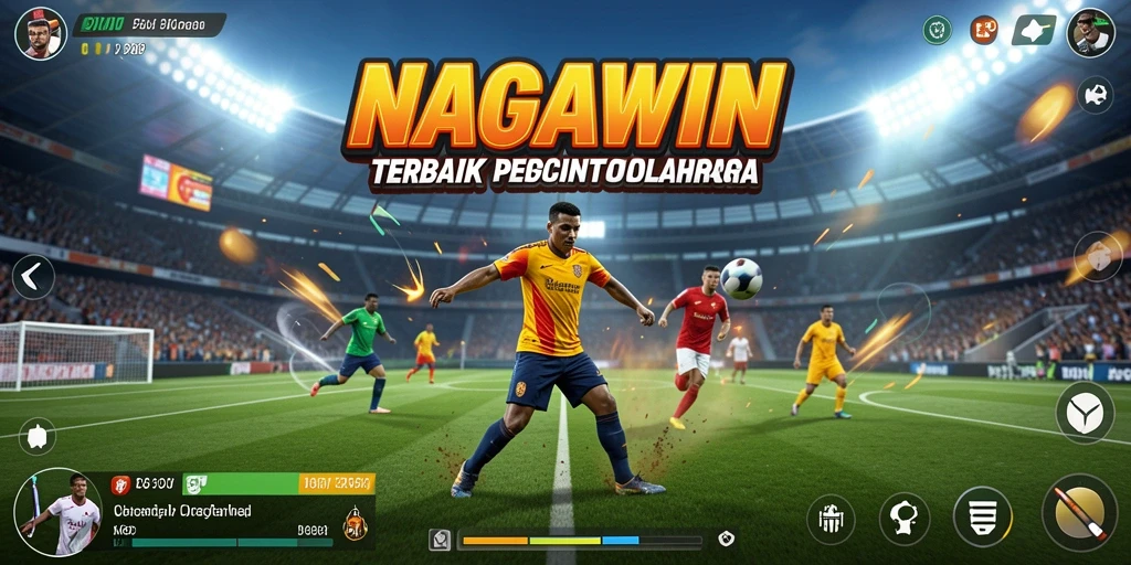 Tampilan gameplay seru di NAGAWIN dengan berbagai cabang olahraga.
