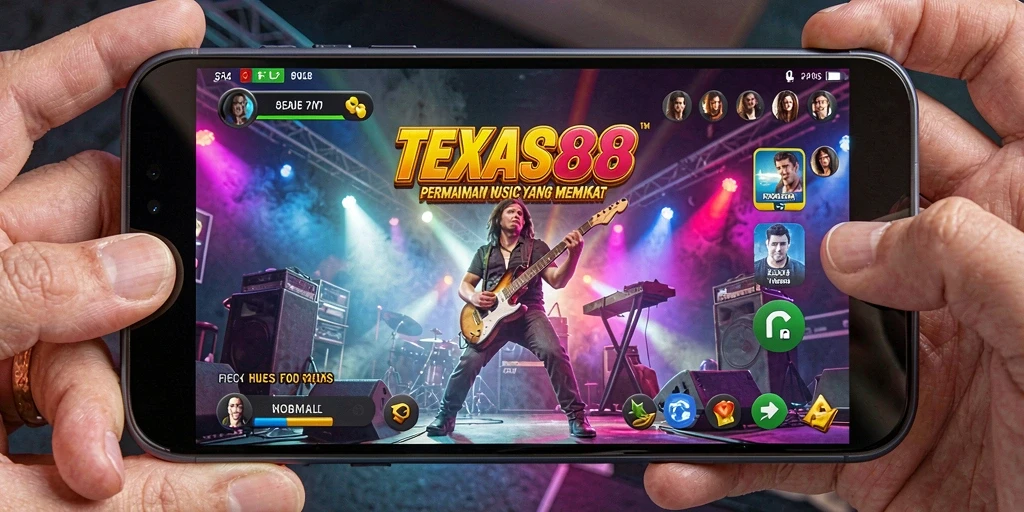 Tampilan gameplay menarik dari TEXAS88 dengan berbagai lagu.